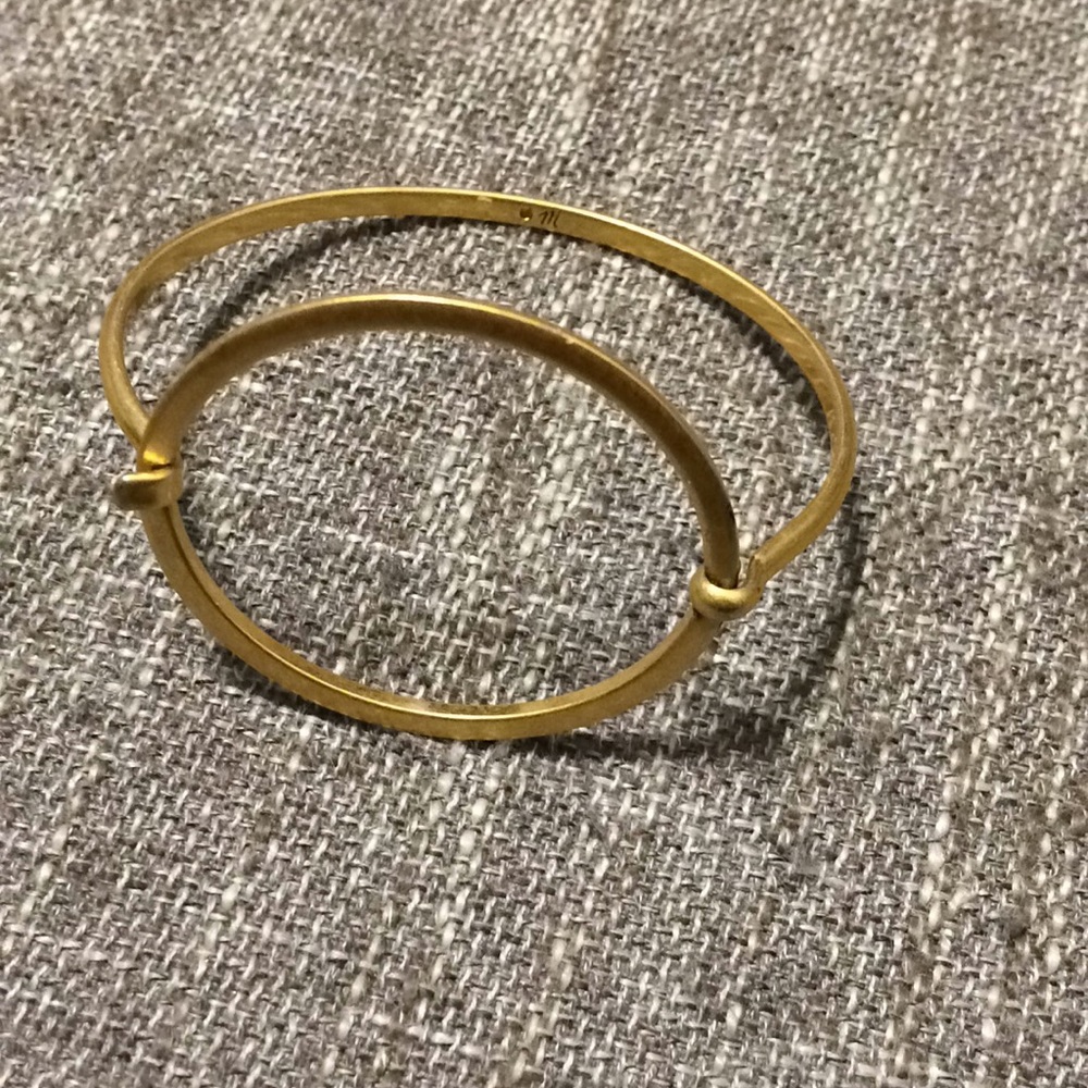 Madewell luster cuff circle bracelet